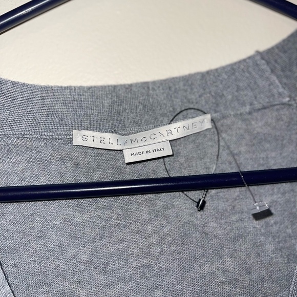 Stella McCartney Gray Wrap Lightweight Cardigan Sweater 36 Made in Italy - Picture 4 of 6